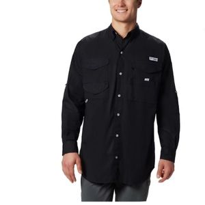 Columbia Men’s PFG Black TCU Bahama Shirt Size XL